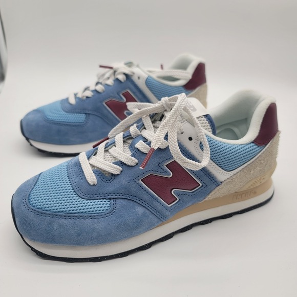 New Balance Other - New Balance 574 U574SPR Blue Burgundy Sneakers Shoes NWOB Men's 10